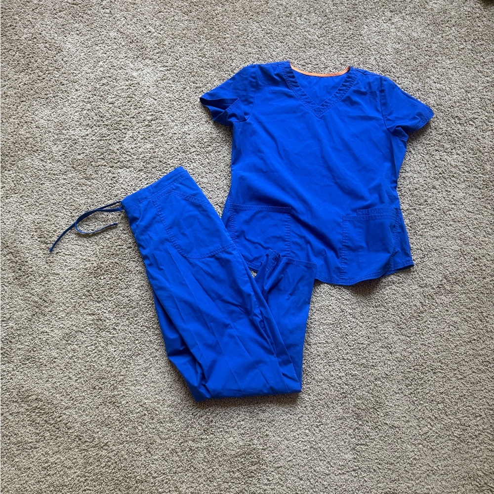 Blue Scrub Set